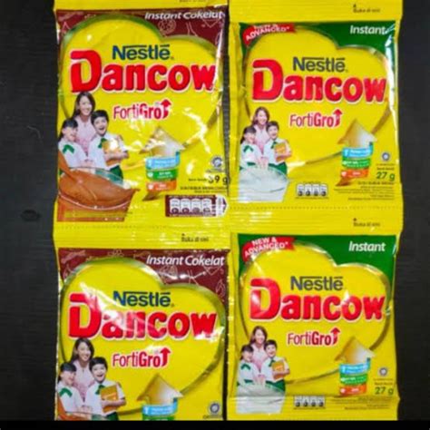 Jual Dancow Instant Fortigro Sachet Original Dan Coklat Kemasan