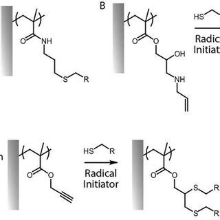 A And B Two Examples Of Thiol Ene Coupling Applied To Allylamine