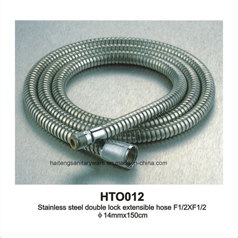 Stainless Steel Double Lock Extensible Hose China Shower Hose And