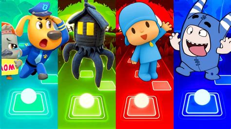 Oddbods Fuse Sheriff Labrador Spider House Head Pocoyo Who Is