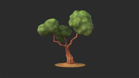 Stylized Tree V3 3d Model Turbosquid 2037365