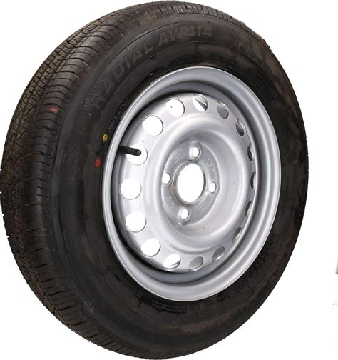 AB Tools Trailer 155 80R13 Tyre And Wheel Rim 84N 500kg 100mm PCD 4