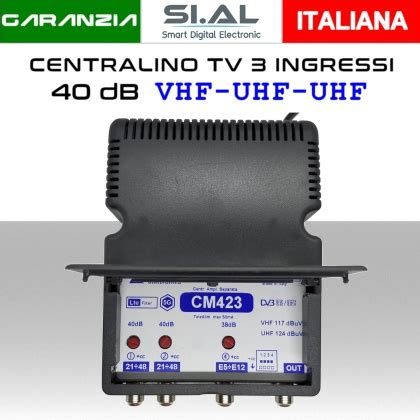 Centralino Tv Ingressi Biii Uhf Uhf Db Da Interno Elar Cm