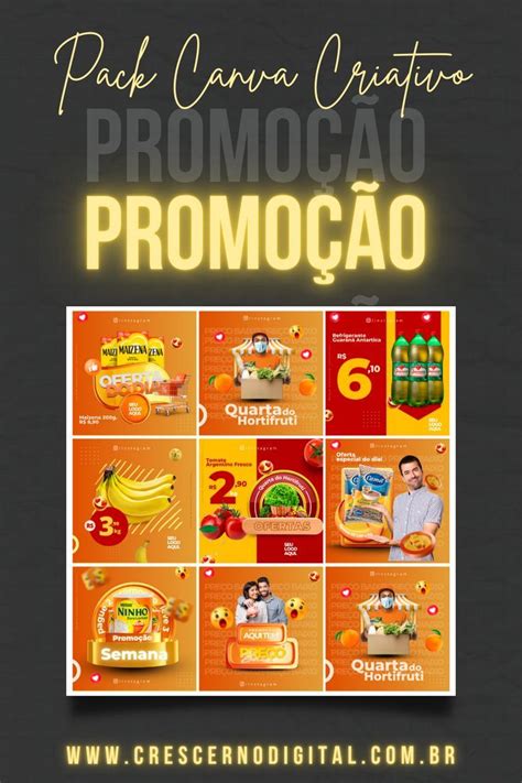 Pack Canva Editável Artes Templates editáveis no canva grátis