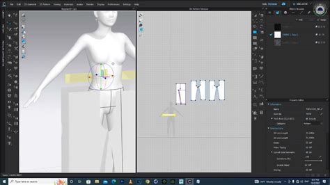 Clo3d Female Pant Model Design For Beginner Youtube