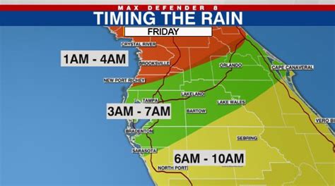 Timing The Rain Line Of Storms To Move Through Tampa Bay Friday Wfla