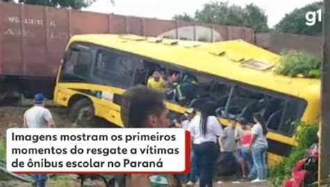 Vídeo mostra atendimento as vítimas após batida entre trem e ônibus