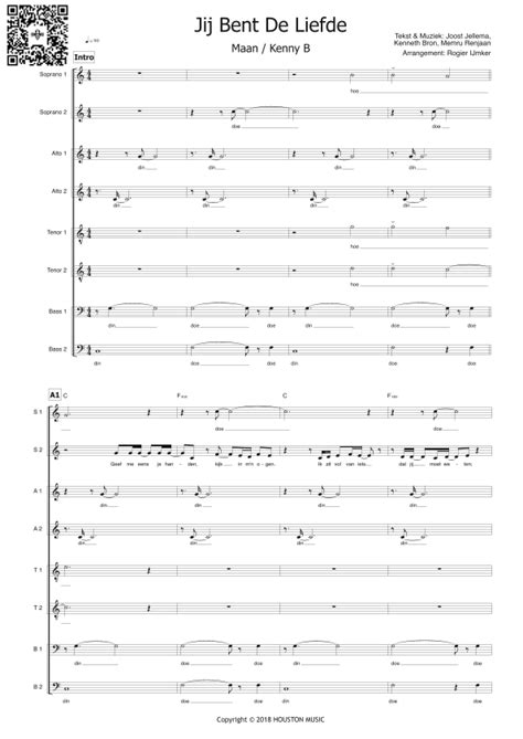 Jij Bent De Liefde Arr Rogier Ijmker By Kenny B Sheet Music For