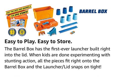 Hot Wheels Track Builder Stunt Barrel Box Hobbies Toys Toys Games On Carousell