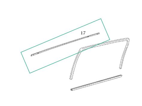 Joint L Che Vitre Porte Arri Re Conducteur Mercedes Benz