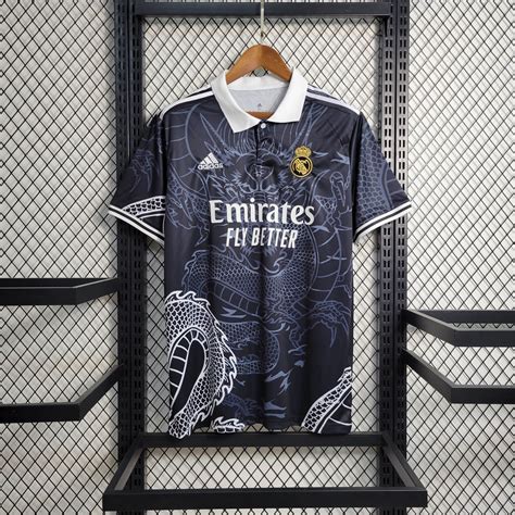 2023 2024 Real Madrid Chinese Dragon Black Football Shirt