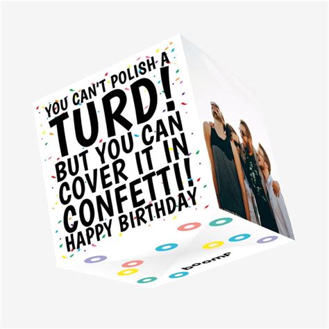 Confetti Turd Birthday Confetti Exploding Greetings Card Boomf