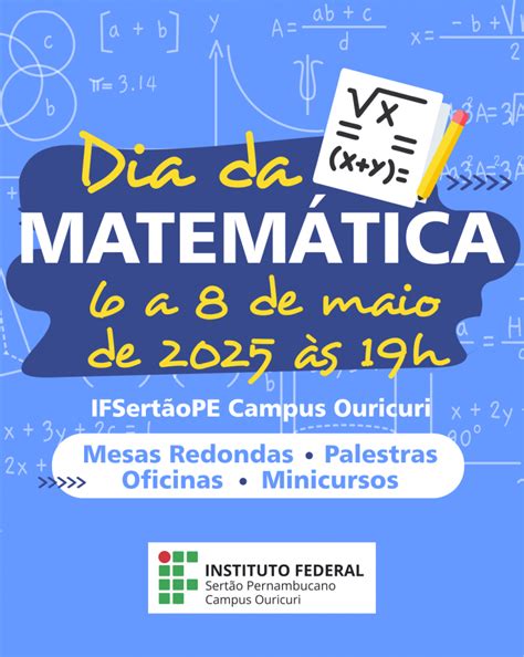 Dia Da Matemática 2025