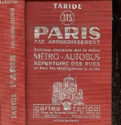 Taride N Paris Par Arrondissement Banlieue Desservie Par Le