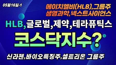 에이치엘비그룹 생명과학 셀트리온그룹hlb 추세유지코스닥 지수의 회복시기에 같이 잘 반등해주기를 바래봅니다 Youtube