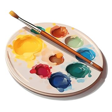 Paint Pallete With Brush Object Png, Paint, Png, Pallet PNG Transparent ...