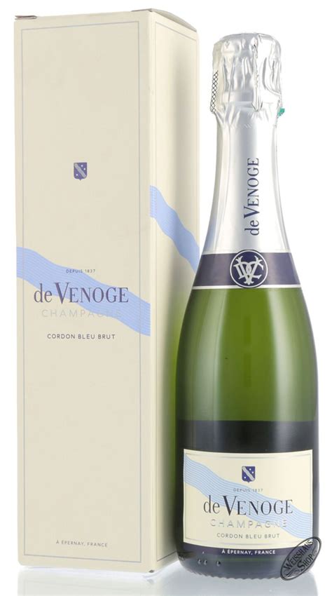 De Venoge Champagner Cordon Bleu Brut 12 Vol 0 375l Geschenkkarton