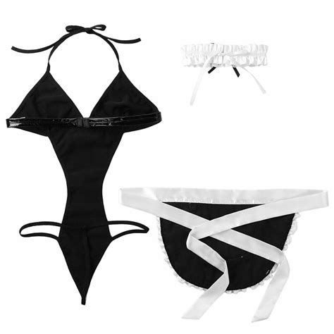 Sexy Women Cosplay French Maid Lingerie Outfit Fancy Dress Nurse Costume Uniform EBay