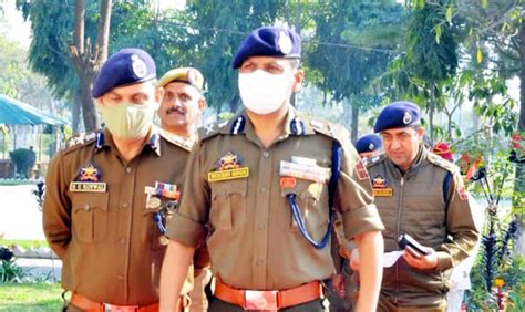 Adgp Mukesh Singh During Visit To Samba Kathua On Saturday Jammu