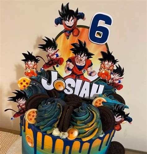 THEMED DRAGONBALLZ DRAGON Ball Z Goku Personalised Cake Topper