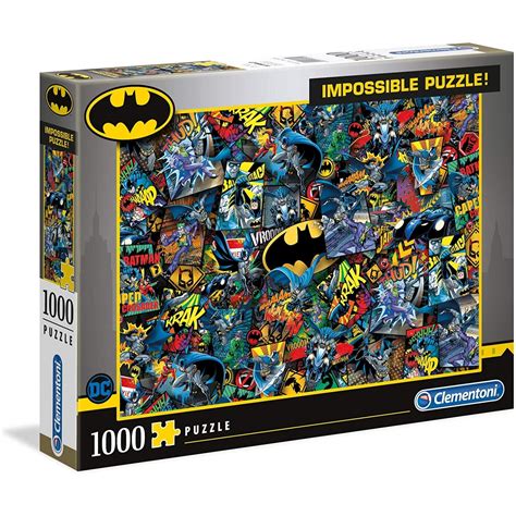 Clementoni Impossible Puzzle Batman 1000 Pieces Made In Italy Jigsaw