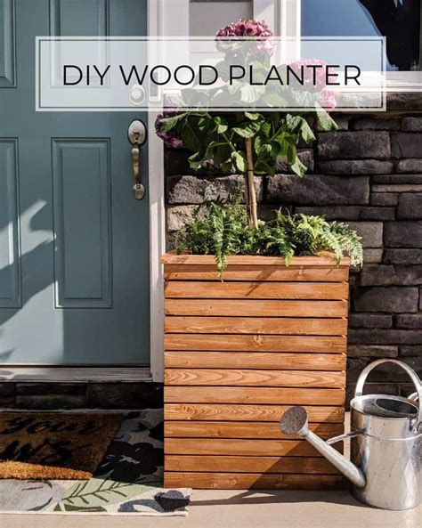 DIY Wood Planter Box Plans - Pine and Poplar