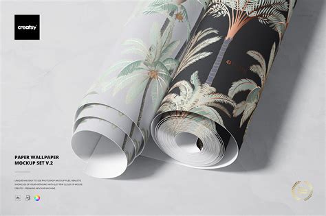 Paper Wallpaper Mockup Set V2 On Behance