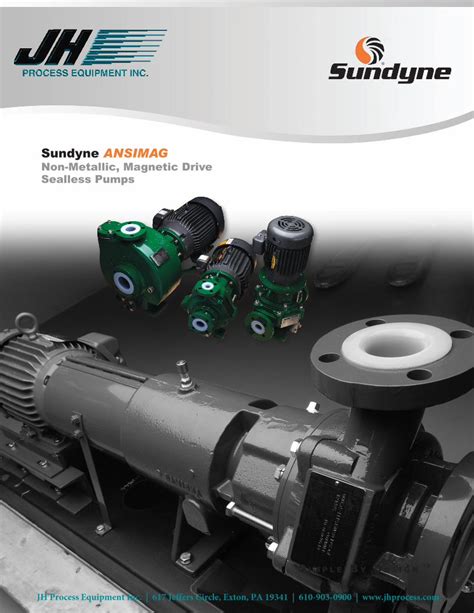 Pdf Sundyne Ansimag Non Metallic Magnetic Drive Sealless Pumps