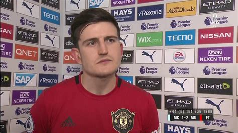 Harry Maguire Full Interview After Man City 1 Man Utd 2 On 7 December