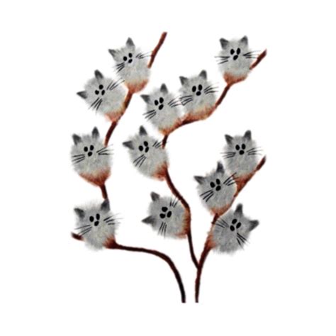 Cute Kitten Cat Pussy Willow Cat Tree Cat T Shirt TeePublic