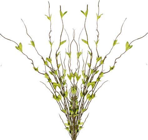 Amazon Rxmori Pack Inch Artificial Pussy Willow Branches Artificial Green Branches Faux