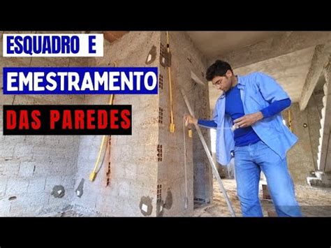 COMO BATER ESQUADRO DO REBOCO DA CASA Passo A Passo YouTube