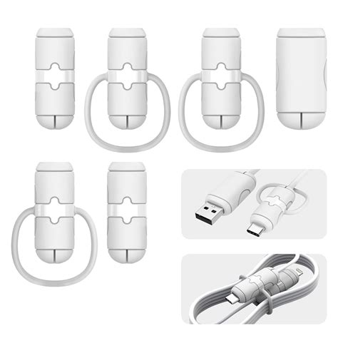 3 Sets Cable Protector (Lightening C & A to C & C to C) for iPhone/ipad USB Cable, Silicone Cord