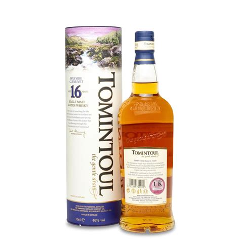 Tomintoul 16 Year Old Speyside Single Malt Scotch Whisky – JPHA
