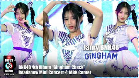 Janry BNK48 Fancam Gingham Check BNK48 4th Album Gingham Check