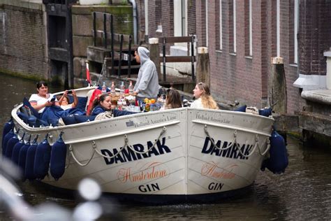 Canal Cruising In Amsterdam Netherlands Editorial Photo Image Of