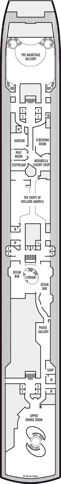 Holland America Nieuw Amsterdam Deck Plans, Ship Layout & Staterooms ...