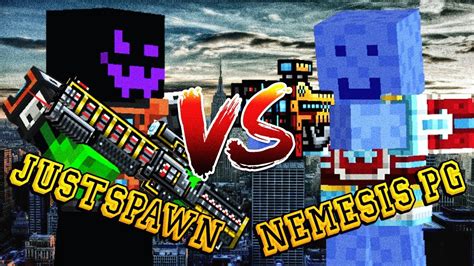 Pixel Gun 3D JustSpawn VS Nemesis PG Duel YouTube