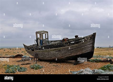 Beach Shingle Sea Coast Derelict Rotting Hi Res Stock Photography And