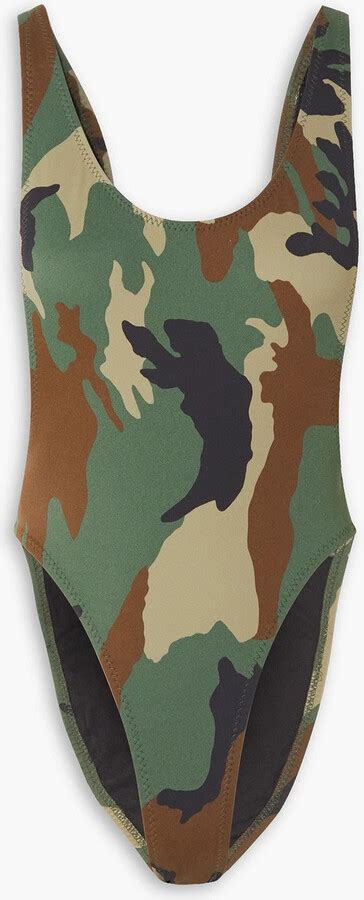 Omo By Norma Kamali Marissa Camouflage Swimsuit Shopstyle