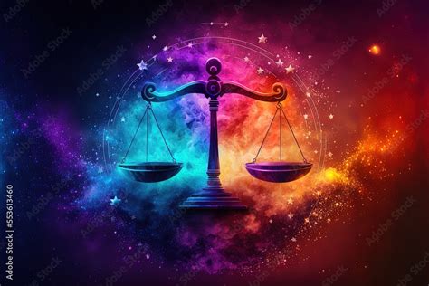 zodiac sign Libra, colorful horoscope, astrology wallpaper, Libra