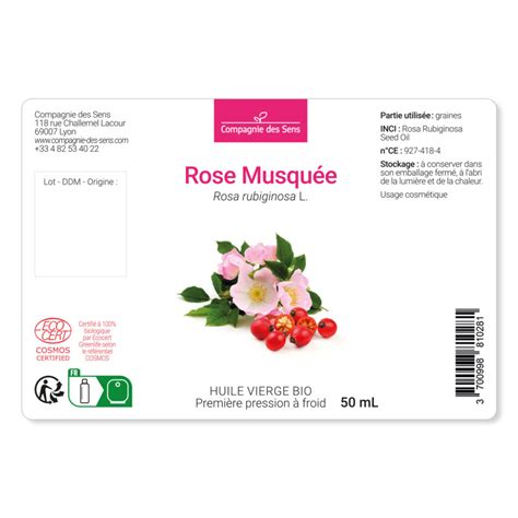 Rose Musquée du Chili Huile végétale Vierge BIO Première pression à