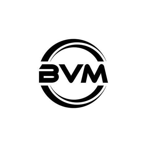 BVM letter logo design in illustration. Vector logo, calligraphy ...