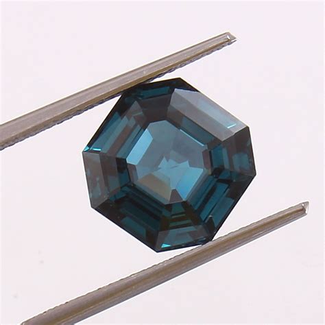 Aaa Grade Natural Indicolite Blue Green Tourmaline Asscher Cut Loose Gemstone Ebay