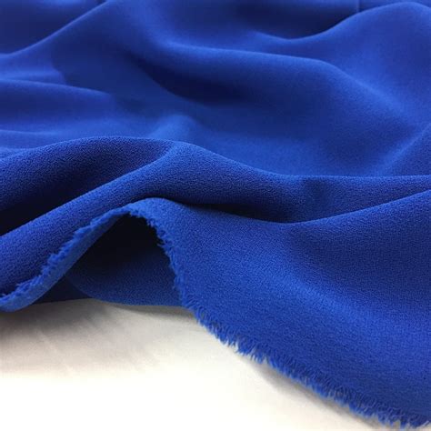 Heavy Triple Crepe Dress Fabric Royal Blue St For Fabric