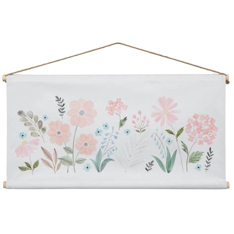 Watercolor Flowers Tapestry Canvas Wall Decor | Hobby Lobby | 2431583
