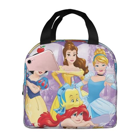 Disney&Princess Belle Ariel Snow White Collage Heart Lunch Box for Men