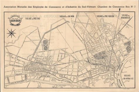 Plan Saigon Cholon Saigon Cholon Map Geographicus Rare Antique Maps