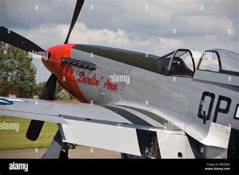 Nose art and cockpit of North American P51 Mustang at Breighton ...