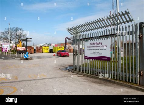 Entrance To The Household Waste Recycling Centre For Blackpool Borough